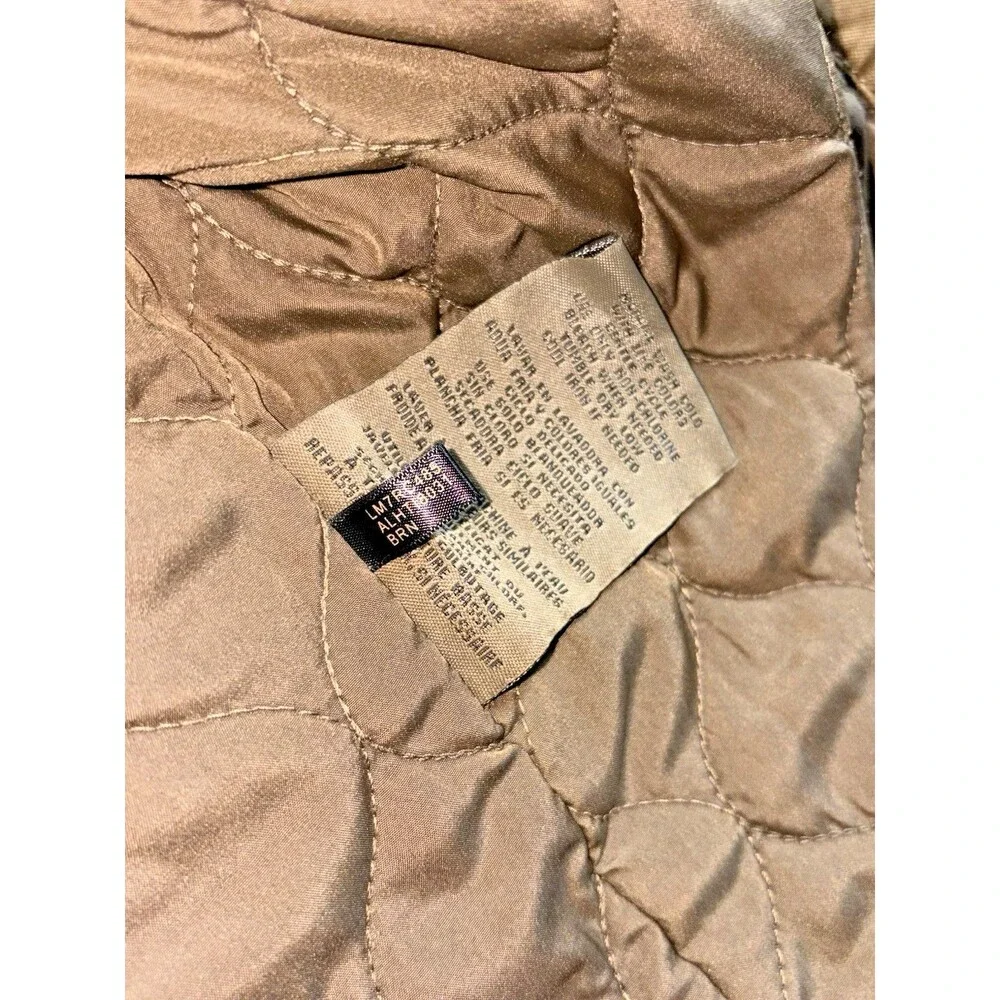 Levi’s Y2K Brown Quilted Field Jacket Mens M Military Utility 2000s